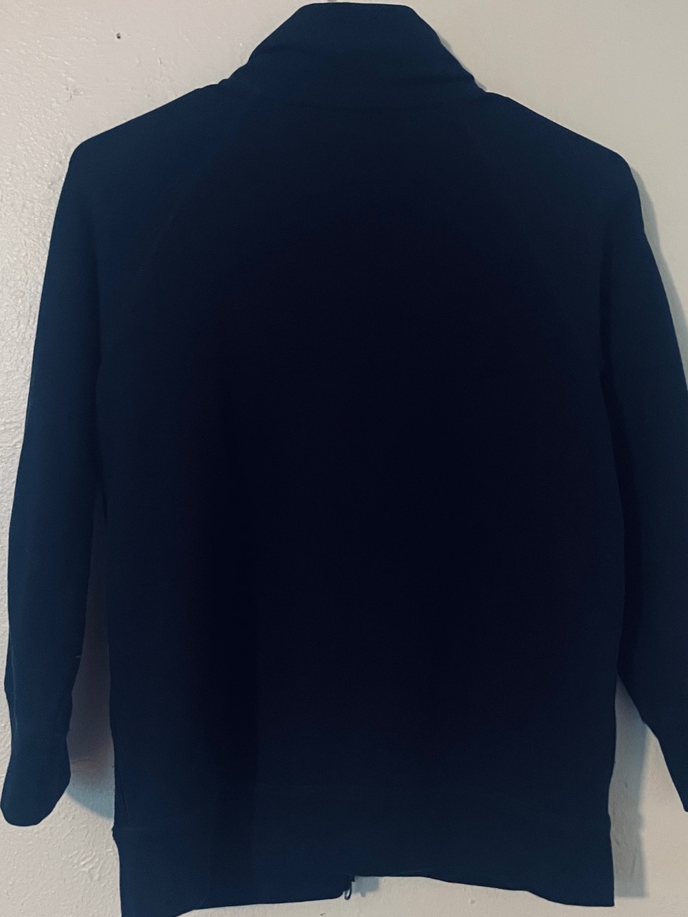 J.Crew Yoga Navy Full Zip Sweatshirt Small Cotton Stretch - Picture 6 of 8